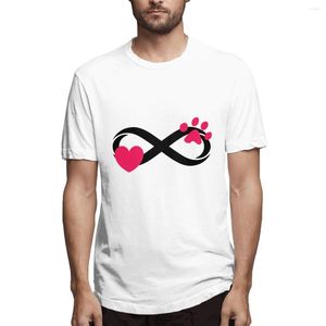 T-shirt da uomo T-shirt da uomo Love Infinity Symbol T-shirt da ragazzo maschile da skate Top stampa manica corta