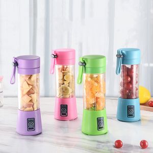 Portable Electric Fruit Juicer Tools Handhållna Vegetabiliska juicer Maker Blender laddningsbar juice Makan Cup Family Miniature Mini Juicer DHL gratis