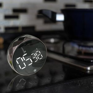 Kitchen Timers Smart LED Digital Kitchen Timer Magnetic Electronic Easy For Cooking Multifunctional Secure Home Kitchen Decor Alarm Clock 230328