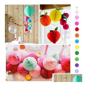 Other Event Party Supplies 410Cmcan Mix Colors Tissue Paper Lantern Honeycomb Ball For Home Wedding Birthday /Baby Shower Deco Dhi2X