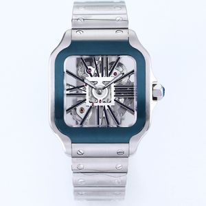 Hollow Out Mens Watch 40 مم حركة ميكانيكية أوتوماتيكية مشاهدة Waterproof Fashion Wristwatch Montre de Luxe