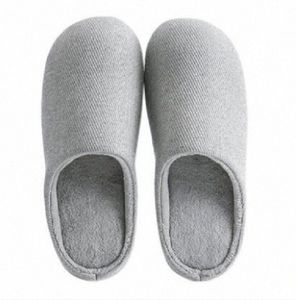 Män tofflor sandaler vita grå glider tofflor mjuka bekväma hemhotell tofflor skor storlek 41-44 fem q0il#