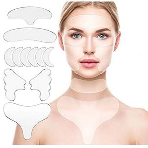 Cleaning Tools Accessories 1116pcs Reusable Silicone Patches Anti Rimpel Pads Skincare Wrinkle Removal Face Forehead Neck Eye Sticker Skin Care Patch 230328