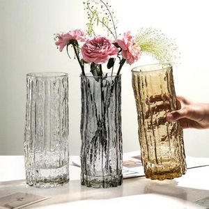 INS Glacier Rock Glass Vase Decor Decor Garden Potss and Planters Nordic Home Living Losy Luxury Living Room