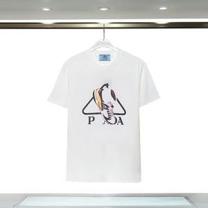 PRA Designer T Shirt for Man Designer Koszulka designerska odzież graficzna moda Slim Fit Man T Shirt biała czarna bawełniana odzież krótkie koszulki
