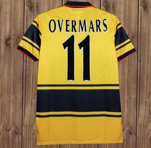 レトロサッカージャージ1995 1996 1997 1998 Wright Adams Vieira Henmry Martin Keown Bergkamp Home Shirts Classic Kits Men Maillots de Football Jersey