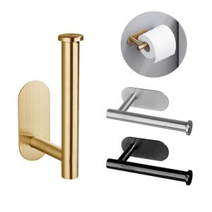 Punch-free Paper Towel Holder Household Sundries Stainless Steel Kitchen Under Cabinet Roll Rack Gold Black Bathroom Wall-mounted Tissue Hanger