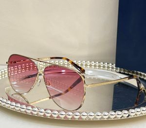 Óculos de sol Gold Metal Star Pilot para mulheres e homens Óculos de sol com gradiente rosa Óculos de sol de designer Sonnenbrille Óculos de sol UV400 com caixa