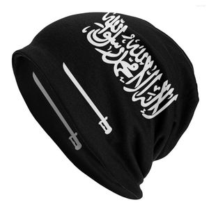 Berretti Black Flag Of Arabia Saudita Bonnet Beanie Knit Hat Uomo Donna Hip Hop Unisex Winter Warm Skullies Berretti