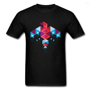 Men's T Shirts Geometric Bird Round Collar T-shirts Summer/Fall Tops & Tees Short Sleeve Cotton Unique Top Gift Tee Shirt For BF