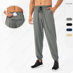 Sportsmän Pants Classic Designer Nylon Relaxed Pants Stretchy Breattable Outdoor Fitness Tranning Running Lace-Up Elastic Pant Size S-2XL för hane