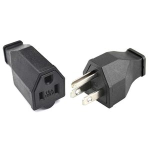 Gniazda Czarna 125V 15A NEMA L515P L515R US Kobiet Mężczyzna Złącze USA Us Triprong Outlet Okablowanie Elektryczne Gniazdo AC Plug Z0327