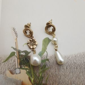 Designer Senior Sense Fashion Temperament Collarbone Pearl Dangle Earrings Bracelet Jewelry Necklace with Box