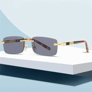 Top-Luxus-Designer-Sonnenbrillen – 20 % Rabatt auf rahmenlose optische Brillen mit Persönlichkeit, Beinplatte, Fuß und kleinem Kasten