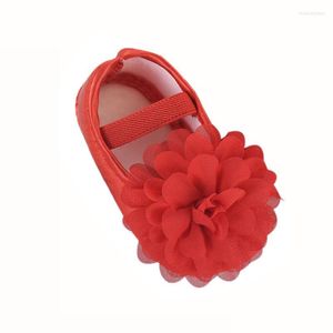 Första Walkers Toddler Kid Baby Girl Shoes Chiffon Flower Elastic Band Born Walking Beautiful and Cute Shoes#P301