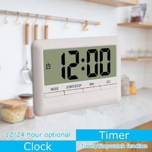 Kitchen Timers Digital Alarm Clock Timer Large Time Manual Countdown Cooking Shower Study Stopwatch Kitchen Watch Electronic 230328