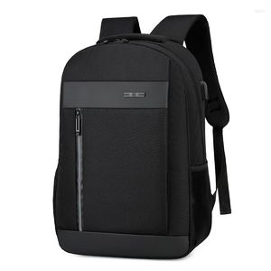 Backpack Business Men's Travel Waterproof Waterproof Anti-Ched Laptop Plecaki wielofunkcyjne moda USB ładowanie szkolnego dla chłopca