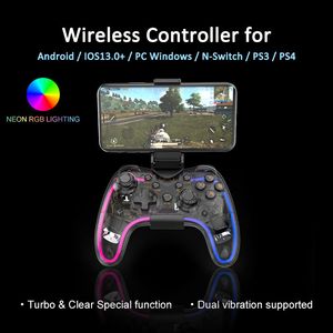 Wireless BT joystick mobile phone gamepad 2.4g wireless smartphone game controller for Android IOS phone pubg game