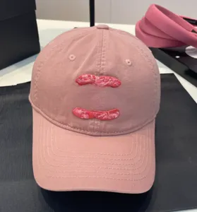 Quality rose pink baseball cap letter ball caps tide brand men's and women's three-dimensional logo cap