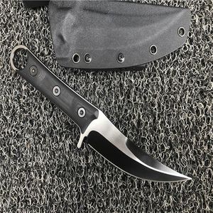 Micro SBK 200-1DLC Fixed Blade knife Machete D2 Titanium Blades CNC G10 Handle Karambit Claw Knives Outdoor Tactical Gear240E