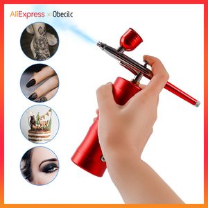 Accessori per strumenti di pulizia Kit professionale per trucco aerografo con compressore Nano Spray Vapor Ion Face Steamer Pulizia profonda Spruzzatore di ossigeno 230327