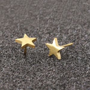 Orecchini a bottone 1 paio di stelle personalizzate in acciaio inossidabile per uomo donna novità bijoux regalo