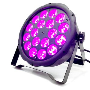 DMX عيد الميلاد الديكور مصباح LED 18x12W 4in1 LED PAR LIGHT 4/8CHS في الهواء الطلق حفلة الإضاءة DJ ديسكو