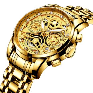 Avanadores de pulso Assista aos homens de luxo casual Wrist Men's Watches 2023 Brand Golden Led Luminous Classic Big Male steelwristwatches wristwatchesw