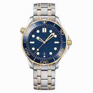 OBEJRZYJ CERMIC BEZEL NTTD 42 mm Men Orologio Sapphire męskie zegarki Automatyczny ruch mechaniczny Montre de Luxe zegarek NATO 300m z Blue Black Dial Business Watches