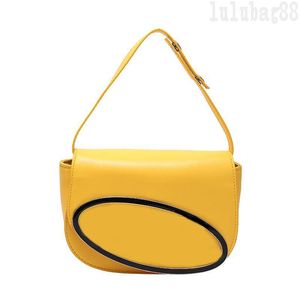 Metal plaque shoulder bags designer women bag main compartment with slip pocket pure color classic comfortable nappa leather handbags pochette mini size XB002 E23
