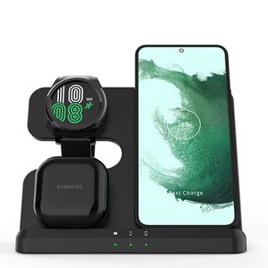 New Wireless Charger 3 in 1 Charging Staion Fast Charge Stand Dock Compatible with iPhone 14 13 12 11 Pro Max/Airpods 2 3 Pro Samsung Galaxy Watch 3 4
