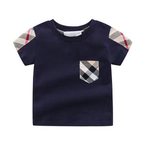 Barn topp t-shirt designers kläder småbarn pojkar barn kläder flickor pojkar sommar vit baby t shirt