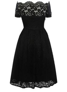 2022 autumn high-end Street trendsetter women's one neck Princess Dress