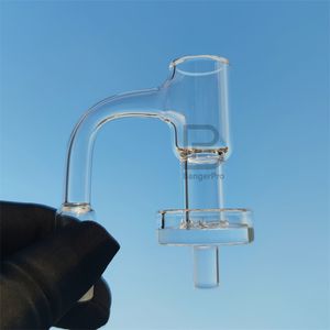 Tam Kaynak Terp Enail Busurper Kalın Kuvars Banger 20mm OD Dikişsiz Eğimli Kenar Turp E-Slurper Dab Tırnaklar 10mm 14mm 45 90 Derece Toptan Özel