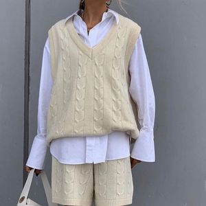 Women's Vests Fall vintage sweaters for women fashion knitted sweater vest women casual vest top knit kawaii blue sweater sleeveless cute 230328