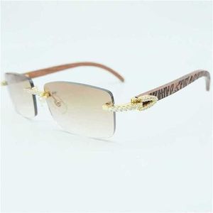 Najlepsze luksusowe okulary przeciwsłoneczne 20% zniżki na rhinestone Square Wood Buffalo Horn 3 mm moda męska mens bez okularu okularów okularów