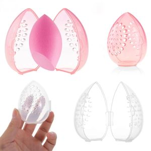 Applicators Cosmetics Sponge Holder Makeup Bag Plastic Protable Waterproof Storage Sponge Egg Shape Box Women's Cosmetics Accessories