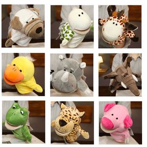 10Pcs Kids Plush Finger set Hand Puppet Popular Activity Boy Girl Role Play Bedtime Story Props 3D Animal Decompressing Toy Doll 27cm