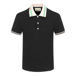 New Mens Stylist Polo Shirts Luxury Italy Mens 2023 Designer Clothes Short Sleeve Fashion Mens Summer T Shirt Lapel short sleeve Asian Size M-3XL