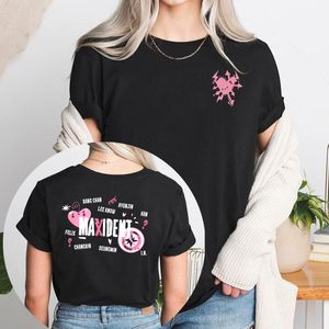 Camiseta feminina maxident stray kids camise