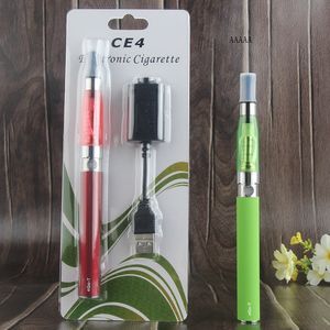 Ego t CE4 Vape Pen Starter Kit для электронного испарителя ECIG 650MAH/900MAH/1100MAH Электронная сигарета Evod Evod CE4 Blister Pack Одиночные комплекты