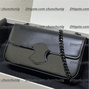 أعلى جودة مصمم حقيبة جلدية حقيبة الكتف الكتف سلسلة حقائب اليد للرجال للرجال Clamshell Cross Body Baguett