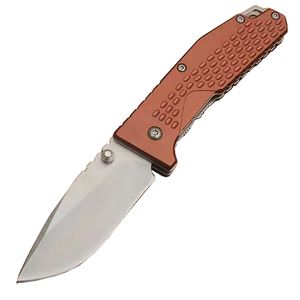 Nuovo arrivo G3512 Coltello pieghevole tascabile 8Cr18Mov Lama a punta di goccia satinata Manico in acciaio inossidabile Campeggio esterno Coltelli tascabili tascabili EDC