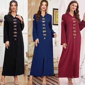 Abbigliamento etnico Ramadan Eid Mubarak Turchia Abiti per le donne Abaya Dubai Arabo Abito modesto musulmano Abito islamico Longue Djellaba Femme