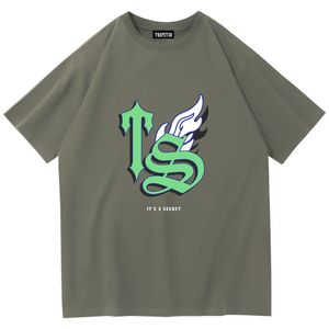 Camisetas masculinas Marca da moda TR APSTAR Camiseta com estampa de letras Verão Algodão Masculino Casual Manga curta Roupa de rua Camiseta masculina Design de moda versátil