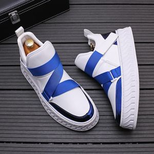 High top Boots men's explosive small white shoes fashion sports leisure board shoes tide men's increasing soft soled shoes A6