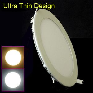 Downlights Ankunft LED-Downlight-Lampe 3W 4W 6W 9W 12W 15W 25W Deckeneinbau-Gitter-Downlight Slim Round Panel