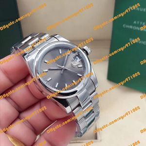Original Box 2 Model Women's Watch 31mm Dark Grey Glow Dial 278240-0009 Sapphire Glass Asia 2813 Automation 278240 178240 Women's Watch Silver rostfritt stålband