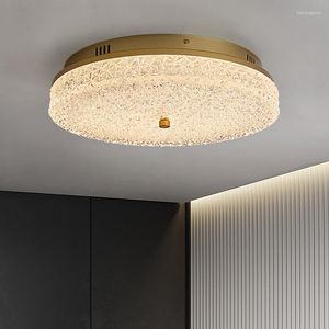 Ceiling Lights Light Luxury Post-modern Minimalist LED Lamp Bedroom Study Dining Room Living Warm Round