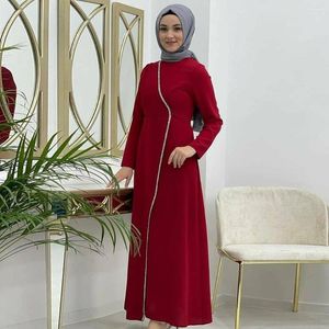 Roupas étnicas abayas para mulheres Eid Mubarak Modest Dress Red Islâmico Mullim Muslim Khimar Dubai Abaya Wrap Jilbab Robe